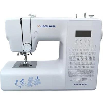 Image of Jaguar 190S Starter Electronic Sewing Machine, Computerised Light Weight Quilting, 200 Stitches, Including 100 Letters &amp; Numbers, 8 Buttonholes
