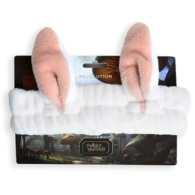 Image of Revolution Beauty, Disney&#039;s Alice in Wonderland x March Hare Skincare Headband, Headband For Washing Face, Makeup