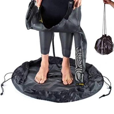 Image of CAMEIRGOU Wetsuit Changing Mat, Waterproof Beach Wet Clothes Dry Bag, Portable Dive Surf Change Mat with Drawstring for Surfing, Swimming, Water Sports