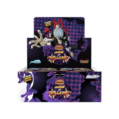 Image of My Hero Academia Collectible Card Game Series 4 Unlimited League of Villains 10 Single Pack Booster TCG for Adults Ages 14+ 2 Players Avg. Playtime 20 30 Mins Made by Jasco Games