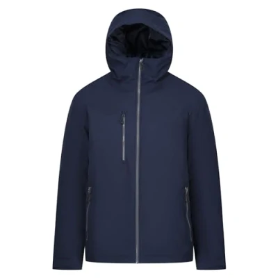 Image of Regatta Professional Men&#039;s Waterproof Navigate Insulated Jacket Navy Seal Grey, Size: XL