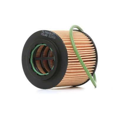 Image of 03D115466A, 03D115466B, 03D198819, 03D198819A, 03D198819C Oil Filter FILTRON OE 671 Insert SKODA: Fabia 2, Rapid Spaceback, 2