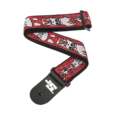 Image of D&#039;Addario Accessories Joe Satriani Guitar Strap Electric Strap, Acoustic &amp; Bass Up in Flames