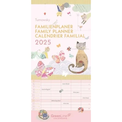 Image of GreenLine Turnowsky 2025 Familienplaner Wandkalender Familien Kalender 22x45