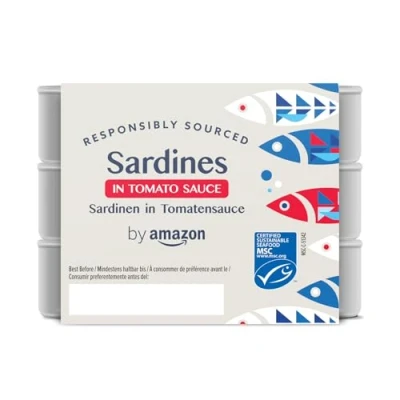 Image of by Amazon Sardines in Tomato Sauce, 3x125g