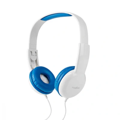 Image of Kids Over Ear Headphones Kidssafe Childrens Boys Earphones Blue For iPad/Tablet
