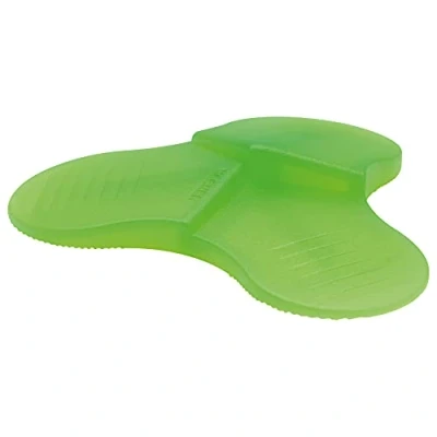 Image of WAGNER Door Wedge/Doorstop 3STOP Luminous Ø 108 x 19 mm, Green, Fluorescent Design Wedge Made of high Class Synthetics, to be Pushed Underneath Doors, with 3 Different Heights 15699001