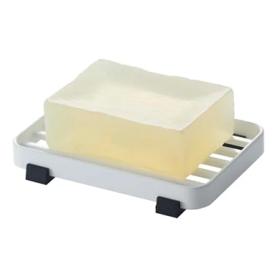 Image of Yamazaki Soap Tray, Alloy Steel, White, One Size
