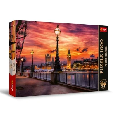 Image of Trefl Premium Plus Quality Photo Odyssey Puzzle: Big Ben, London 1000 Pieces, Unique Photos, Perfectly Matching Tiles, for Adults and Children from 12 Years, Multicoloured, 10827