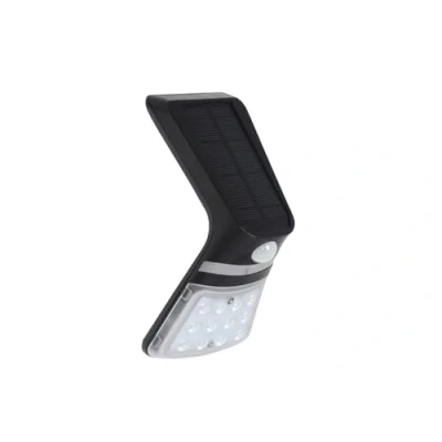 Image of LUCECO Solar Guardian Outdoor LED Wall Light Black