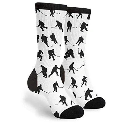 Image of 934 Novelty Socks Ice Hockey Work Warmer Men’S Unisex For Outdoor Runing Gifts 40Cm