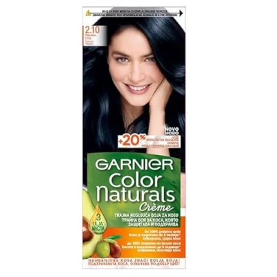 Image of GARNIER color NATURALS Creme Permanent hair 2.10 BLUE BLACK (PACK OF 3)