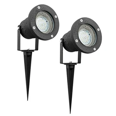 Image of SEBSON® 2X LED Garden Spike Lights Mains Powered, Outdoor Light IP65, Spotlight GU10 240V 3,5W 300lm 6500K Cool White