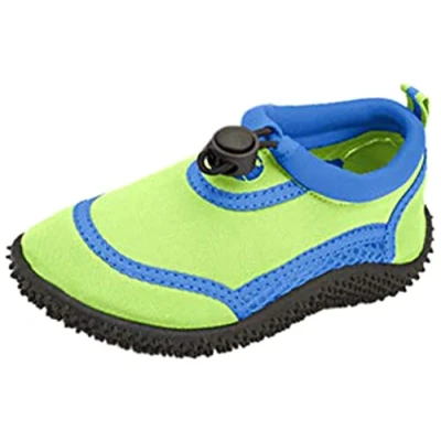 Image of Wet Shoes Kids Infant Size Aqua Beach Surf Water Swim for Boys &amp; Girls (Green Blue, Numeric_10)
