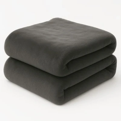 Image of Dreamcatcher Luxurious Dark Grey Faux Fur Throw Blanket 160 x130cm, Large Blankets and Throws Fleece Blanket, Ideal Fluffy for Sofas, Beds, Chairs Couch