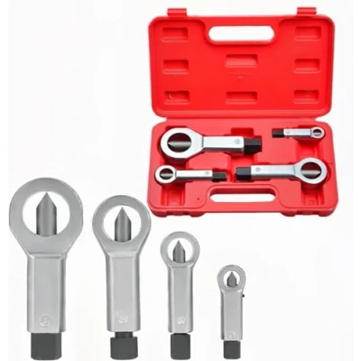 Image of Metal Nut Splitter Tool 4Pcs Heavy Duty Rusty Separator for Removing Broken and Damaged Nuts(9 12mm 12 16mm 16 22mm 22 27mm)