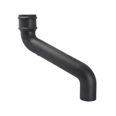Image of Saint Gobain Classical Cast Iron Downpipe 305mm Offset 100mm Black Pam Building Products