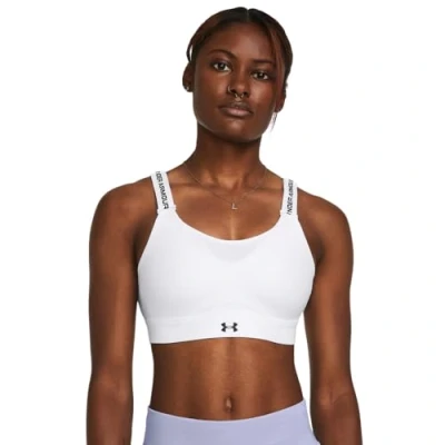 Image of Under Armour Infinity High 2.0 BRA support sports bra, Women&#039;s, Size: SxD DD, White/black