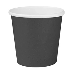 Image of Fiesta Recyclable Hot Cups Single Wall Black 6oz (50 Pack)