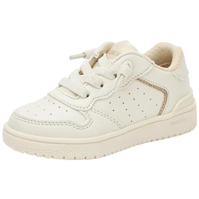 Image of Geox J Washiba Girl D Sneaker, Lt Ivory, 11.5 UK Child