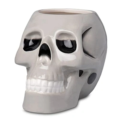 Image of Ceramic Skull Tiki Mug 31oz / 895ml Day of the Dead Mug, Cocktail Sharer, Drinkware
