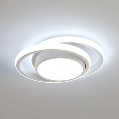 Image of Comely LED Ceiling Lights, 32W 2350LM Lighting Fixture, Dia 28cm Round Modern Design for Hallway Balcony Bedroom Corridor, Cold White 6500K