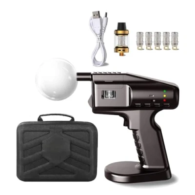 Image of ANGDI Handheld Cocktail Bubble Smoke Gun, Smoked Smoker Kit, Flavour Blaster, Portable Cocktails Infuser for Classy Smoke, Infused Cocktails, Wine, Cheese