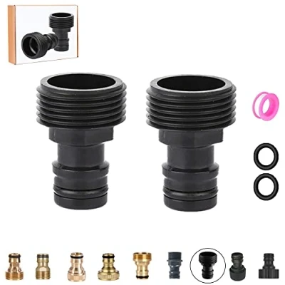 Image of 3/4 Inch Male Thread Brass Quick Connector,Garden Hose Connector Nozzle Connect Adapter Tap Connectors for Garden Parts and Spray Guns(ABS Thread)