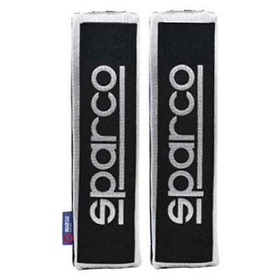 Image of Sparco OPC12120001 Set Shoulder Pads Black/Grey