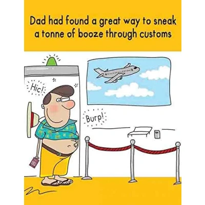 Image of Piccadilly Greetings Humour Father&#039;s Day Card Dad 8 x 6 inches