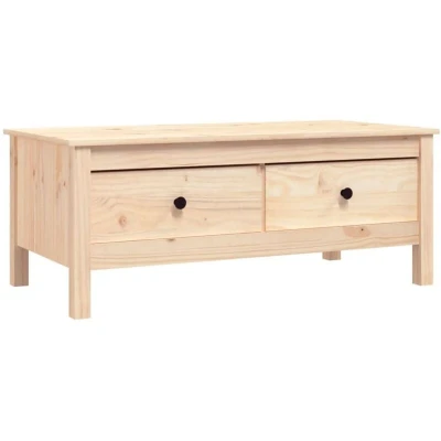 Image of vidaXL Coffee Table 100x50x40 cm Solid Wood Pine