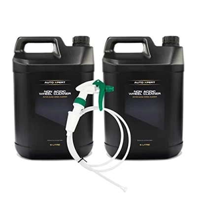 Image of Auto Xpert Non Acidic Wheel Cleaner 5 litre (2 Pack) With Long Hose Trigger Sprayer Fast Acting Alloy pH Neutral Safe on All Car Wheels &amp; Bodywork Easy To Use