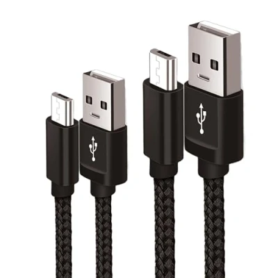 Image of Micro USB Cable, Nylon Braided Android Charger Fast Charging Cable Compatible with Samsung Galaxy S7/S5/J3/J5/J7, Huawei, HTC, LG, Kindle, Nexus, Nokia and More (1M+2M)