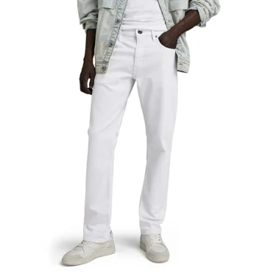 Image of G Star Men&#039;s Mosa Straight Jeans, white (paper gd D23692 D552 G547), 32W / 30L