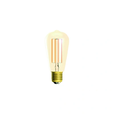 Image of Squirrel Cage Dimmable LED Vintage Bulb E27 2200K 6W Bell Lighting Aztex