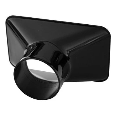 Image of POWERTEC 70204 Dust Collection Rectangular Hood Nozzle for 2 1/2 Hose Fittings
