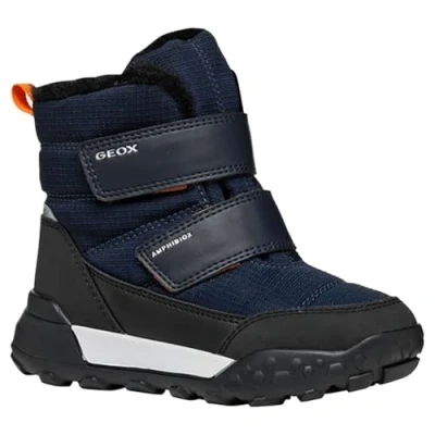 Image of Geox J TREKKYUP BOY B ABX Snow Boot, Navy/Black, 0 UK