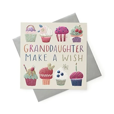 Image of Kindred Granddaughter Make A Wish Birthday Card