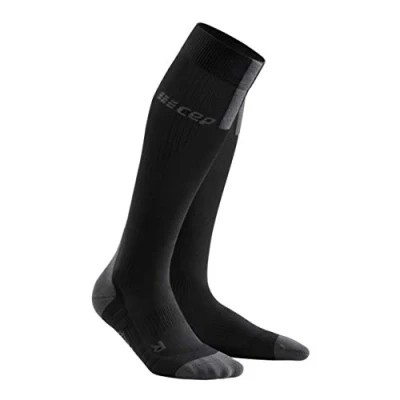 Image of CEP RUN SOCKS 3.0 for women Compression sock with millimetre precise pressure in black/grey, size II