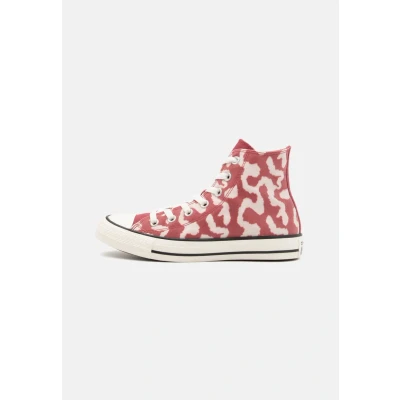 Image of Converse Chuck Taylor ALL STAR Leopard Remix Hightop trainers, Women&#039;s, Size: 3.5, Astrodust/egret/blush hush Textile