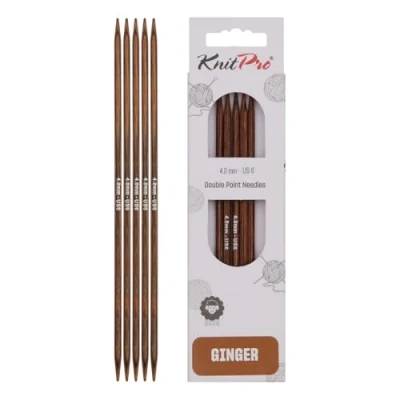 Image of KnitPro Knitting Pins, Wood, Assorted, 4mm