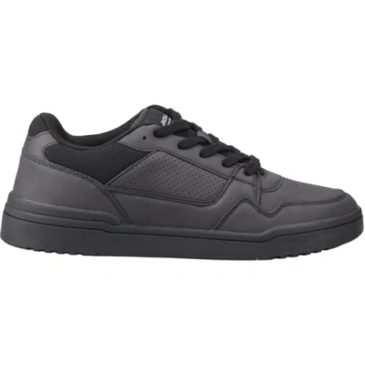 Image of JACK &amp; JONES Men&#039;s Jfwlondon Pu Nubuck Trainers Sneaker, Charcoal, 9 UK