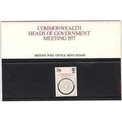 Image of 1977 Commonwealth Heads of Government Meeting Presentation Pack Stamps
