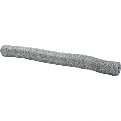 Image of vidaXL Hexagon Fence 1.4x25 m Galvanised Steel