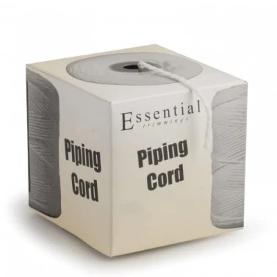 Image of 6mm Essential Trimmings Bleached Cotton Piping Cord White per metre