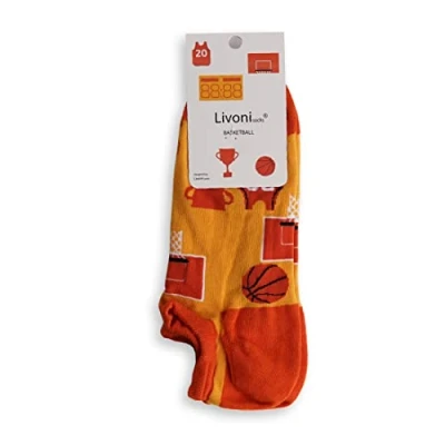 Image of Livoni Play Basketball Low Socks 43 46, Multi Coloured, L