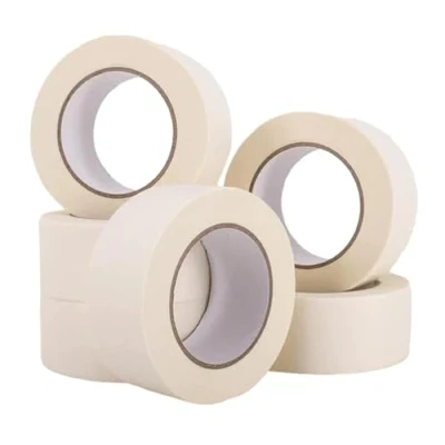 Image of AMD Nexus Pack of 6 Masking Tape 48mm Wide, 50 Metre Rolls Ideal for Painters, Decorators Professional &amp; DIY Use Painting Walls, Crafts more