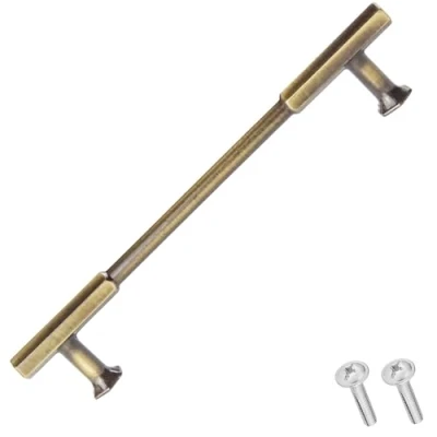 Image of Veselka Traditional Bar Drawer Handle Antique Brass