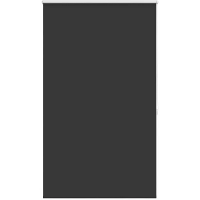 Image of vidaXL Roller Blind Blackout 100 x 175cm Black Thermal Insulation, Light Control, Perfect for Bedrooms and Offices, Easy Installation