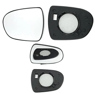 Image of Fits Hyundai I40, For 2011 to 2015 Heated Base Convex Wing Mirror LEFT HAND (UK Passenger Side)